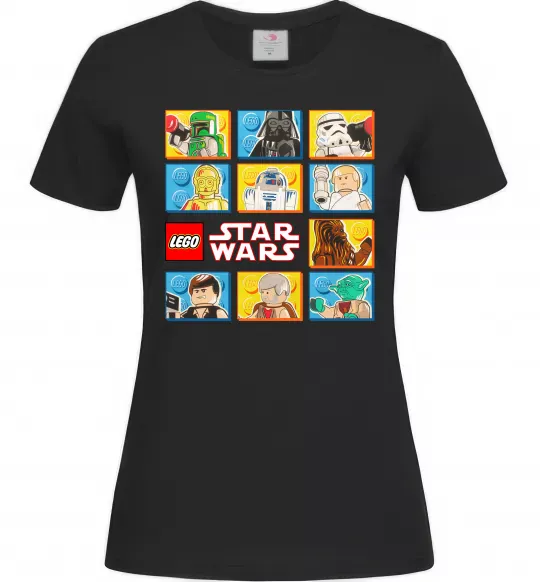 Жіноча футболка Lego Star Wars Чорний фото