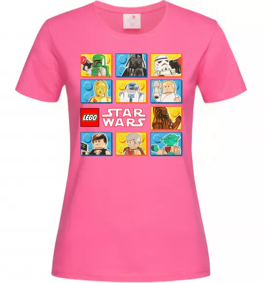 Жіноча футболка Lego Star Wars Яскраво-рожевий фото