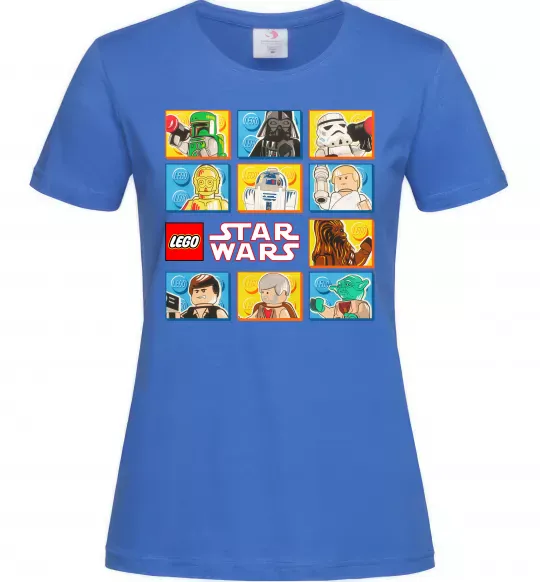 Жіноча футболка Lego Star Wars Яскраво-синій фото