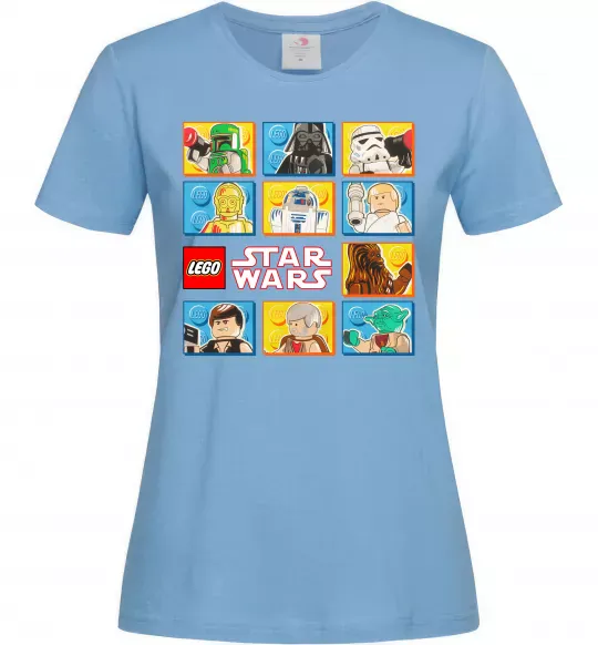 Жіноча футболка Lego Star Wars Блакитний фото