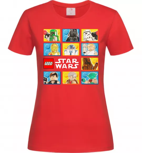 Жіноча футболка Lego Star Wars Червоний фото