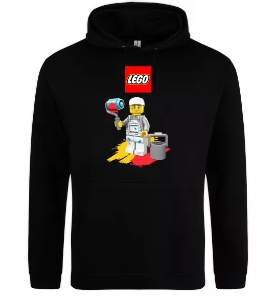 Чоловіча толстовка (худі) Lego painter Чорний фото