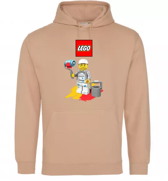 Чоловіча толстовка (худі) Lego painter Пісочний фото