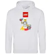 Женская толстовка (худи) Lego painter Серый меланж фото