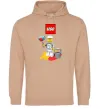 Женская толстовка (худи) Lego painter Песочный фото