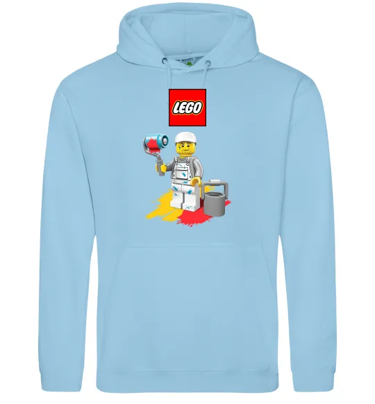 Женская толстовка (худи) Lego painter Голубой фото