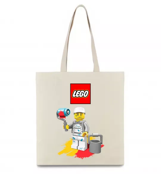 Эко-сумка Lego painter Бежевый фото