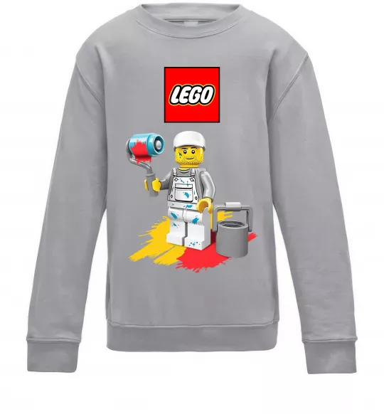 Дитячий світшот Lego painter Сірий меланж фото