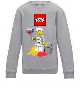 Дитячий світшот Lego painter Сірий меланж фото