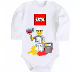 Детский боди Lego painter Белый фото