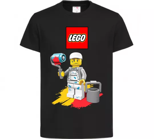 Детская футболка Lego painter Черный фото