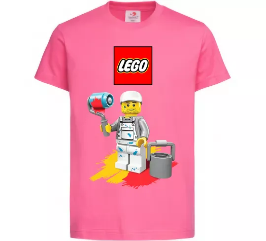 Детская футболка Lego painter Ярко-розовый фото