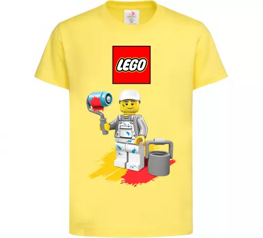 Детская футболка Lego painter Лимонный фото