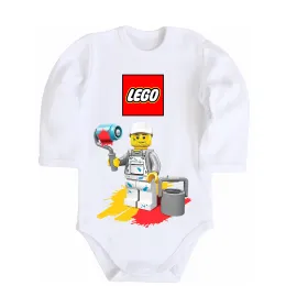 Дитячий бодік Lego painter Білий фото