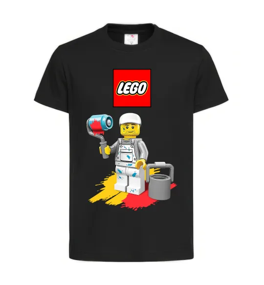 Дитяча футболка Lego painter Чорний фото