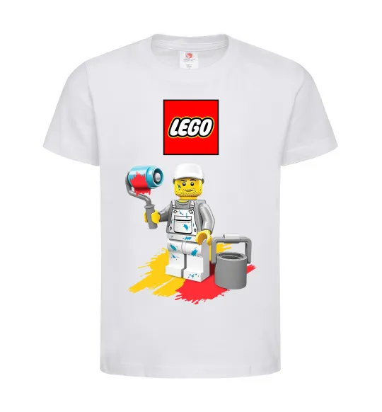 Дитяча футболка Lego painter Білий фото