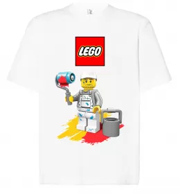 Футболка Оверсайз Lego painter Белый фото