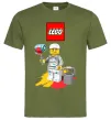 Мужская футболка Lego painter Оливковый фото