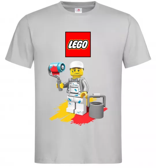 Мужская футболка Lego painter Серый фото