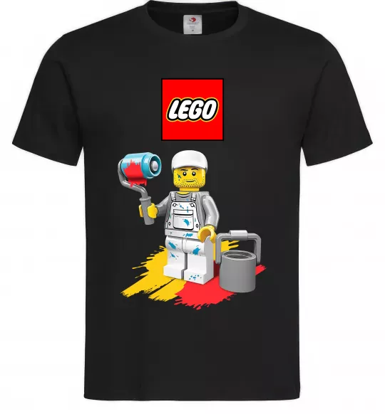 Мужская футболка Lego painter Черный фото