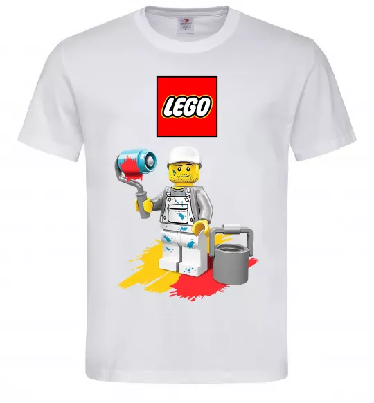 Мужская футболка Lego painter Белый фото