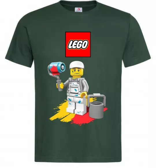 Мужская футболка Lego painter Темно-зеленый фото