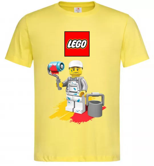 Мужская футболка Lego painter Лимонный фото
