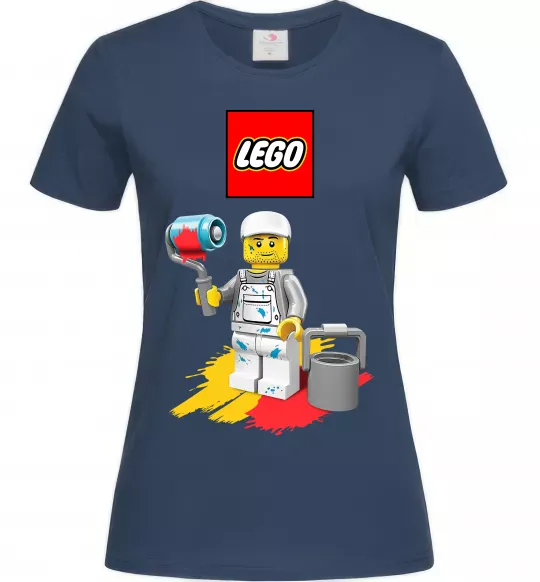 Жіноча футболка Lego painter Темно-синій фото