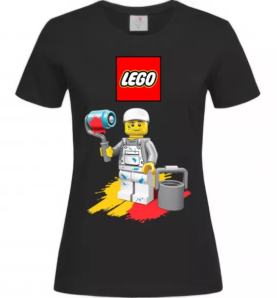 Жіноча футболка Lego painter Чорний фото