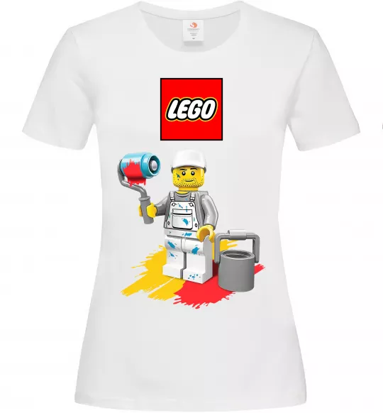 Жіноча футболка Lego painter Білий фото