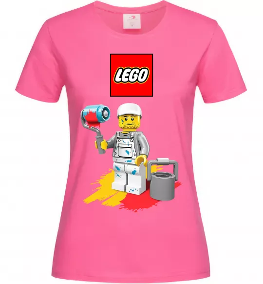 Жіноча футболка Lego painter Яскраво-рожевий фото