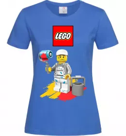 Женская футболка Лего ніндзяго в рамці Голубой фото