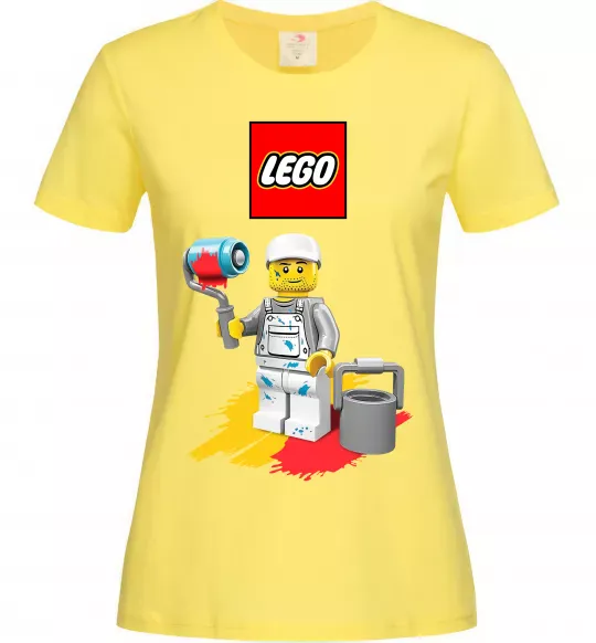 Жіноча футболка Lego painter Лимонний фото