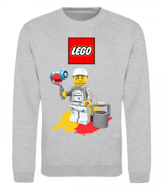 Світшот Lego painter Сірий меланж фото