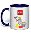 Чашка с цветной ручкой Lego painter Глубокий темно-синий фото