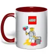 Чашка с цветной ручкой Lego painter Красный фото