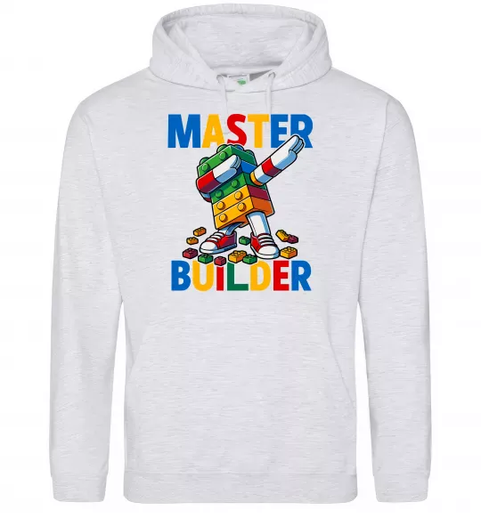 Жіноча толстовка (худі) Master builder Сірий меланж фото