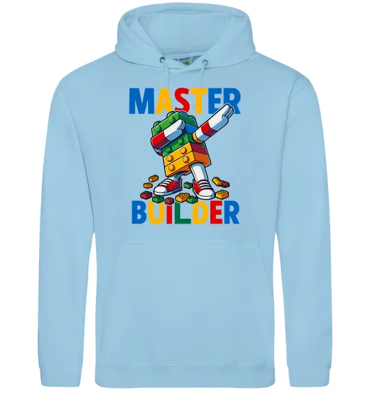 Женская толстовка (худи) Master builder Голубой фото