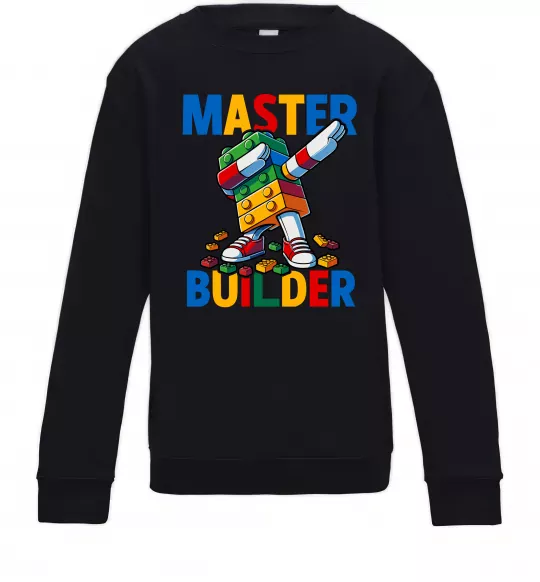 Детский Свитшот Master builder Черный фото