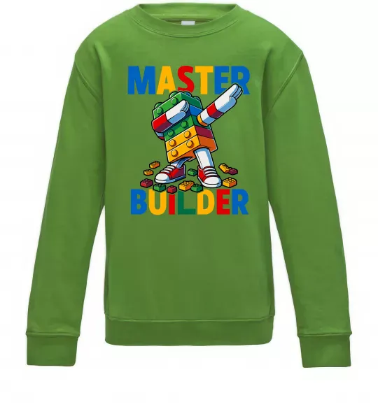 Детский Свитшот Master builder Лаймовый фото