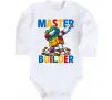 Детский боди Master builder Белый фото
