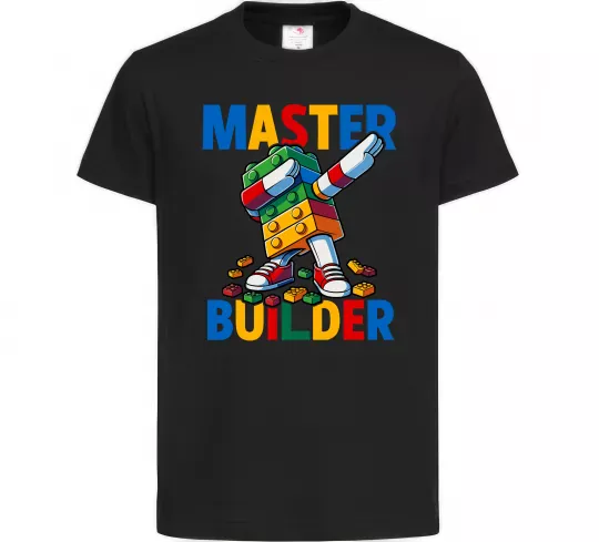 Дитяча футболка Master builder Чорний фото