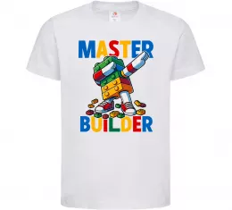 Детская футболка Master builder Белый фото