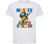 Дитяча футболка Master builder Білий фото