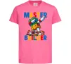 Дитяча футболка Master builder Яскраво-рожевий фото