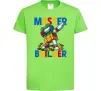 Дитяча футболка Master builder Лаймовий фото