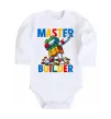 Дитячий бодік Master builder Білий фото