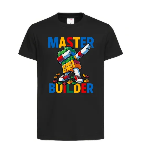 Детская футболка Master builder Черный фото