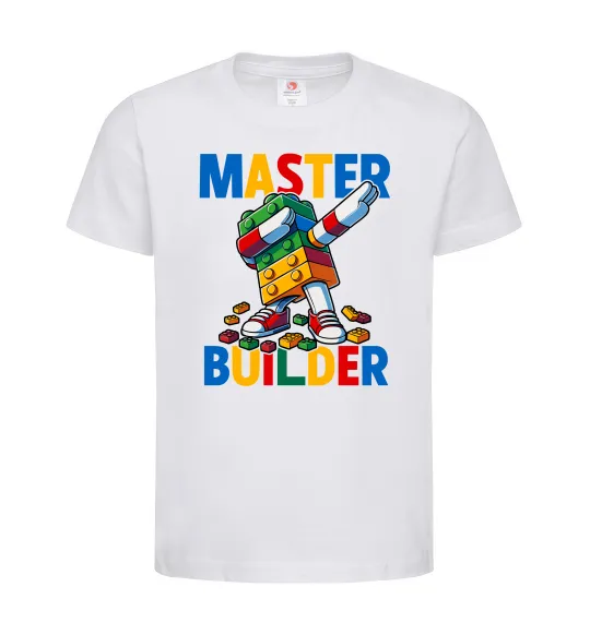 Детская футболка Master builder Белый фото