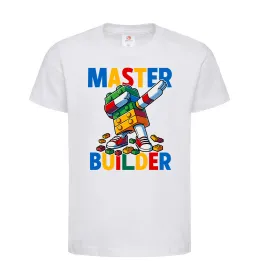 Детская футболка Master builder Белый фото